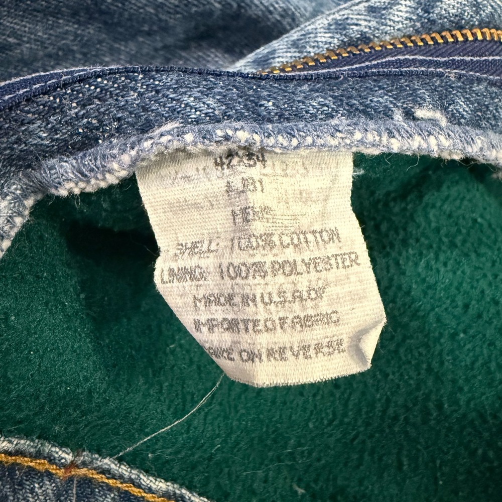 L.L. Bean Mens 42x34 Vintage Made In USA Fleece Lined Jeans‎ - Picture 4 of 10